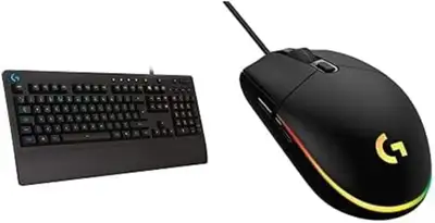 Logitech G213 Gaming Keyboard + Logitech G203 Wired Gaming Mouse, View more