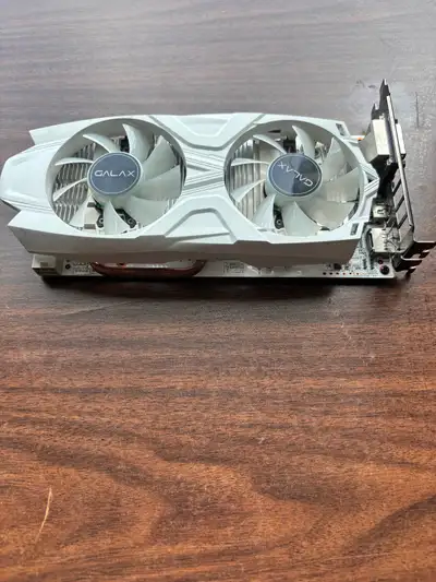 GALAX GeForce GTX 1050 Ti EX OC 4GB graphics card with 6-pin PCIe power connector. Fully working and...