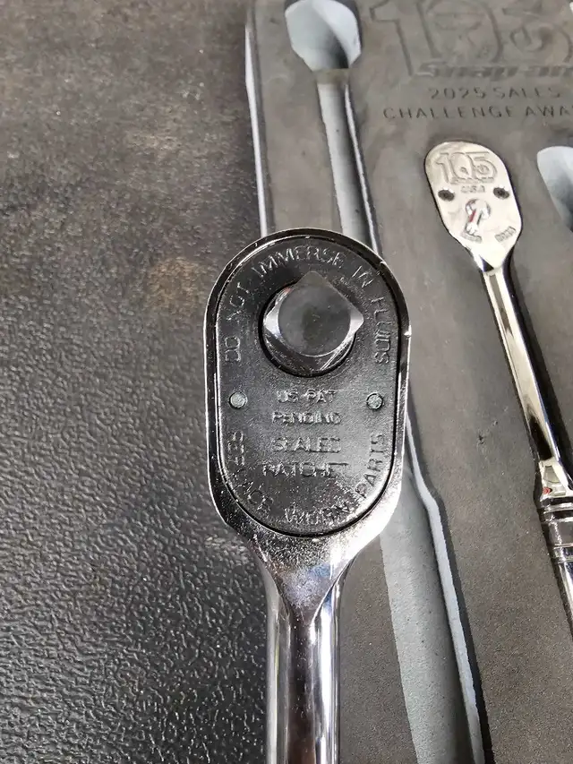 2 limited snap on 105 anniversary 3/8 ratchets with foam in Hand Tools in Winnipeg - Image 5