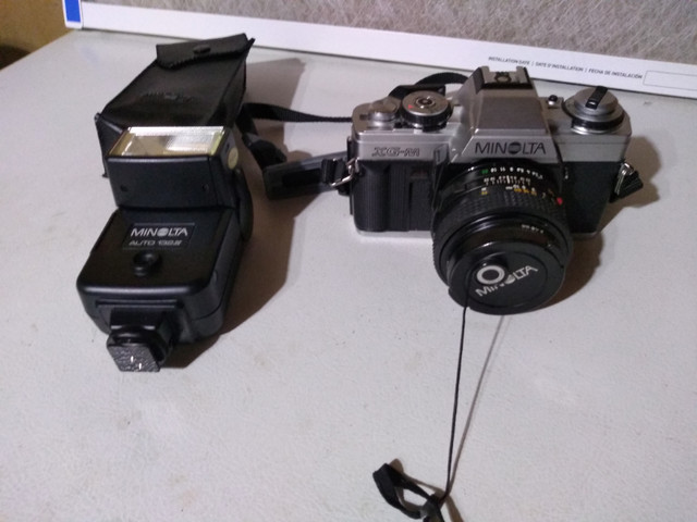 Minolta XG-M 35mm Camera and Flash in Cameras & Camcorders in Renfrew - Image 2