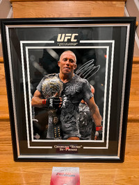Georges St-Pierre Autographed framed Photo