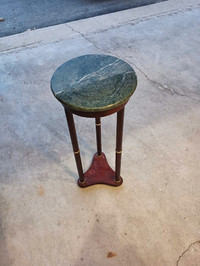 Marble top plant stand