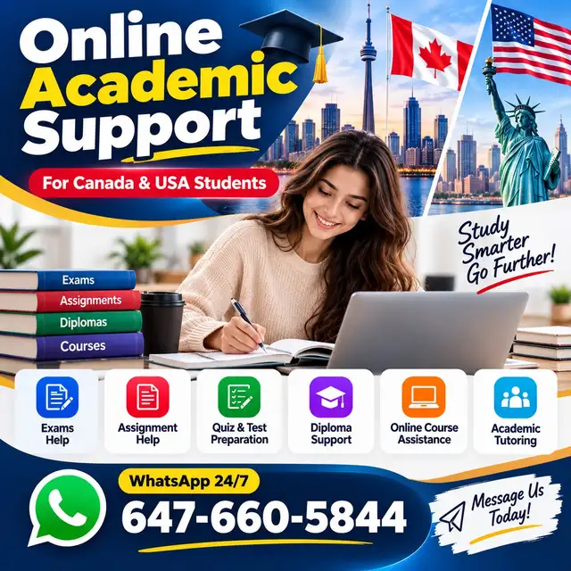 Online Courses Exams & Major Assignment Assistance 100% Pass