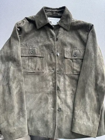 Butter suede jacket green, View more