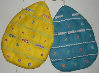 Easter Egg Calendars - Handmade - Entirely hand-stitched, View more