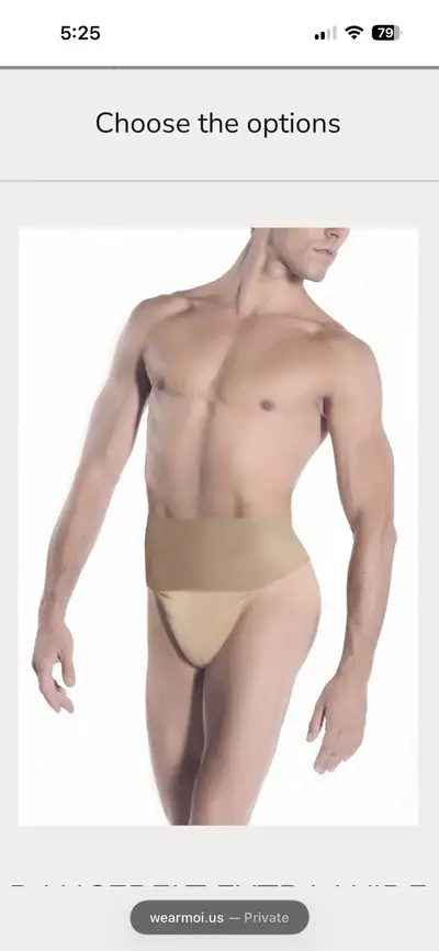 Mens Dance Belt, WearMoi, Extra Wide, View more