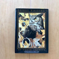Owls of North America nature art book Jeffrey Whiting Carving