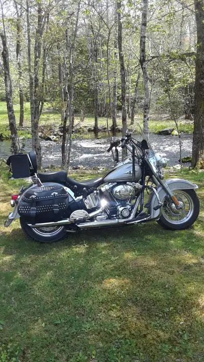Harley Davidson Heritage softail low klms. Reason for selling health issues $ 12,500 no trades