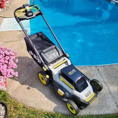 Ryobi 40V Electric Lawnmower Self Propelled Tondeuse Ryobi, View more