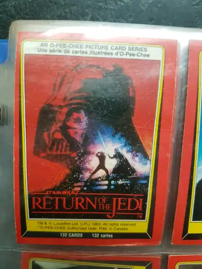 1983 Return of The Jedi Cards, View more