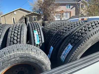 Brand new never used. 11R -22.5. 16 pl. Will deliver while they’re in the back of the pick up within...