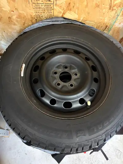 Used only for two season and they are in great shape. Comes with steel rims. Studded winters for 201...