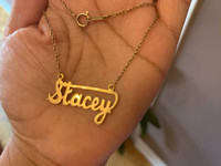 Stacey, Lea and Mary Custom made SOLID 14K Yellow Gold Necklaces