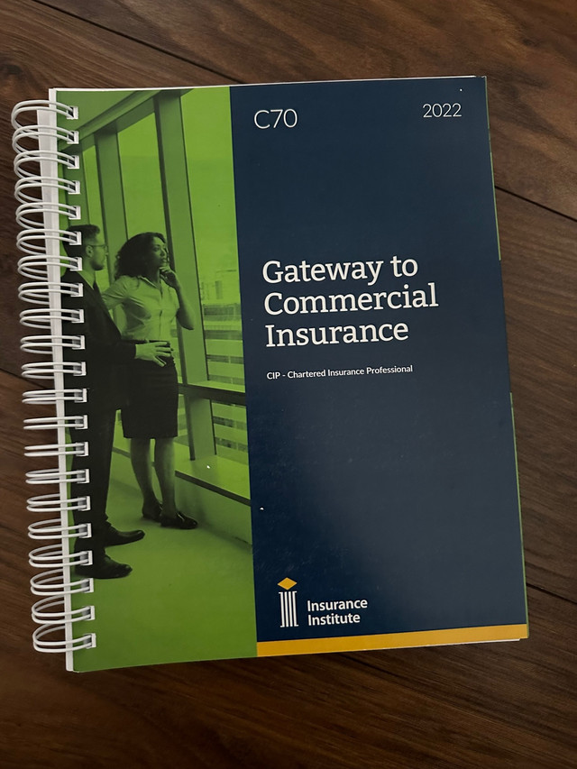 C70 gateway to commercial insurance CIP in Textbooks in La Ronge