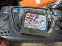 Sega game gear with sonic 2 game