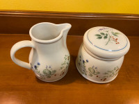 Vintage Royal Albert Bitter Sweet Country Garden Creamer Sugar