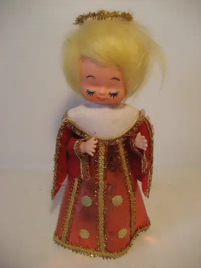 Vintage paper cone tree topper Angel, View more