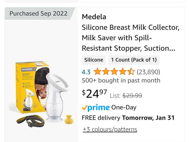 Medela breast milk collector $12 firm in Feeding & High Chairs in Calgary - Image 3