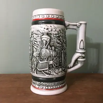 Avon miniature stein, trains, View more