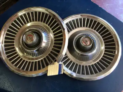 PAIR OF ORIGINAL SPORT WHEEL DISKS FOR 1967-69 DODGE & PLYMOUTH, 14”. $35.00 FOR THE PAIR. PICK UP I...