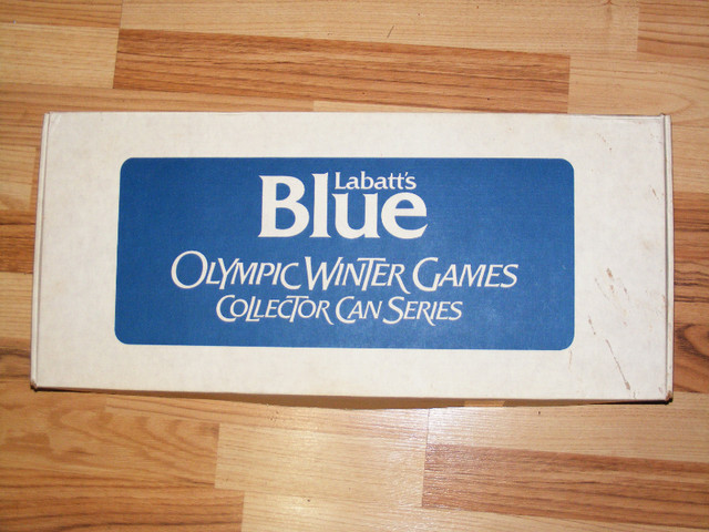 Vintage Labatt's Blue Winter Olympic Beer Can Set  - 1988 dans Art et objets de collection  à Saint-Jean - Image 2