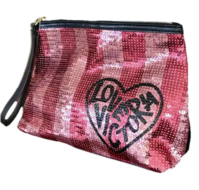 Victoria's Secret Love Red & PinkSequins Cosmetic Bag  (NWOT) in Women's - Bags & Wallets in Oakville / Halton Region - Image 6