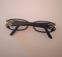 Baccus Women's Black Elegant Rectangle Eyeglass Frames