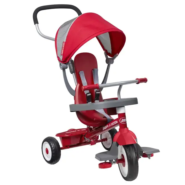 Tricycle Kids Stroller 4-in-1 Stroll ‘N Trike – Adjustable Seat, in Strollers, Carriers & Car Seats in Kitchener / Waterloo - Image 5