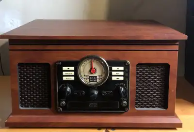 Innovative Technology Nostalgic Classic Wood 6-in-1 Turntable , View more