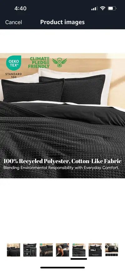 New-PHF Waffle Weave Comforter Set-, View more