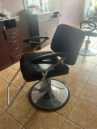 I'm selling a set of 3 used hair salon chairs, perfect for a new or existing salon. These chairs are...