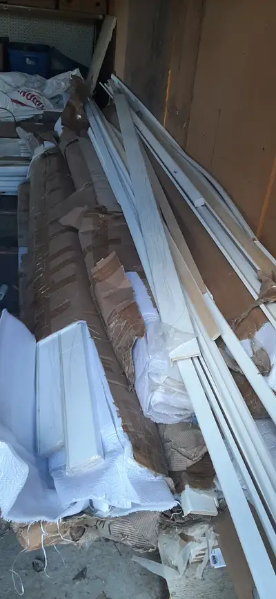 Brand new in stair nosing, crown molding, base board, top and bottom Wayne scotting capping. This is...