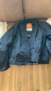 Women’s large padded Icon motorcycle jacket 