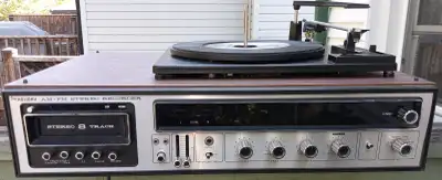 Holiday 435 stereo turntable 8-track combination, View more