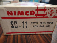 Nimco  S Scale SB-11 welded  Steel Box Car Kit