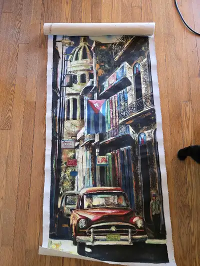 Cuban Painting Art unframed canvas, View more