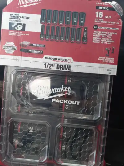 1/2drive impact socket packout kit, View more