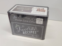 Recipe card box with 75 recipe cards (new sealed)