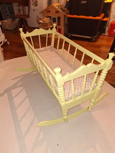 Vintage Rocking Baby Crib, View more