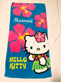 2012 Hello Kitty Hawaii Towel Sanrio 57 x 29 Inch Hawaiian Towel