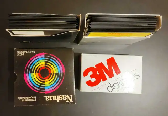 Commodore floppy disk drive 1541 with box and floppy disks in Other in Calgary - Image 8