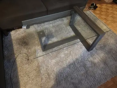 Mind condition glass table !, View more
