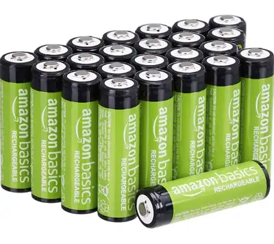 Amazon Basics 24-Pack AA Rechargeable Batteries, Performance, View more