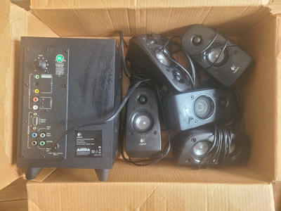 Logitech Z506 5.1 Surround Sound Speaker System – Complete, View more