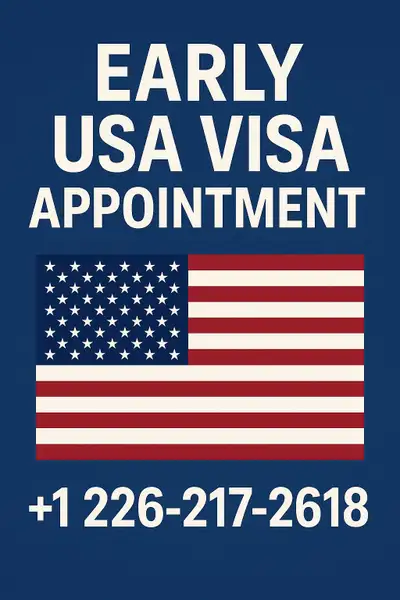 Early USA visa appointment available Contact fast to book your early slot