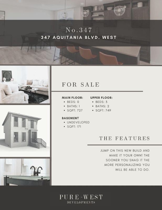 347 Aquitania Blvd W Custom twostorey home by Pure West Houses for