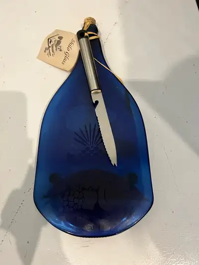 NEW BLUE WINE BOTTLE DECOR , View more