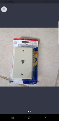 Telephone wall outlet ** Brand New 