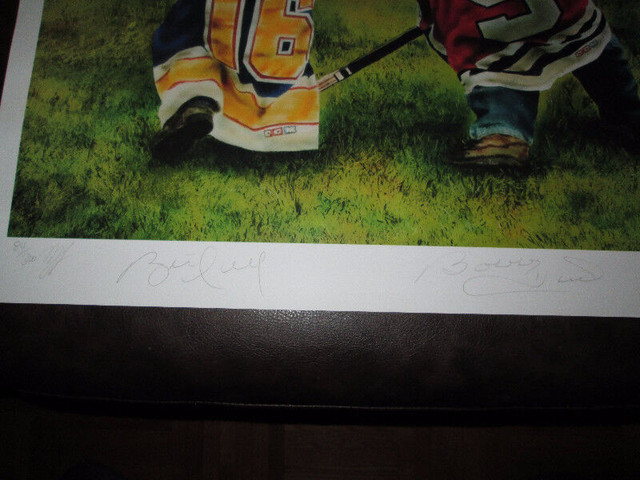 Brett Hull & Bobby Hull Signed Ltd. Edition Print - Blowout $ in Arts & Collectibles in Mississauga / Peel Region - Image 2