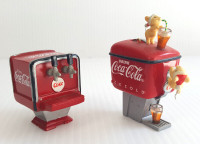 2 Coca-Cola Soda Fountain Christmas Ornaments